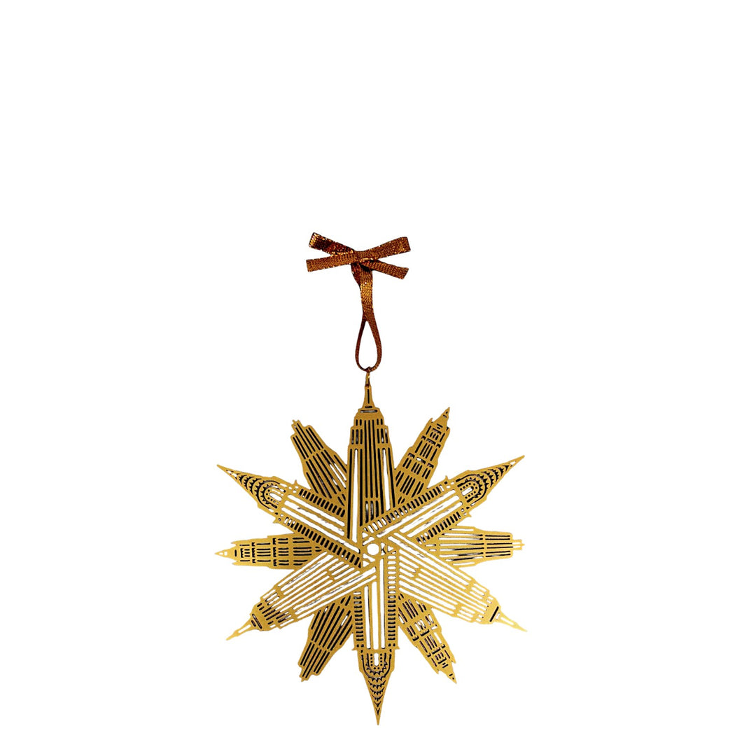Ornament with Gold Ribbon 15cm.