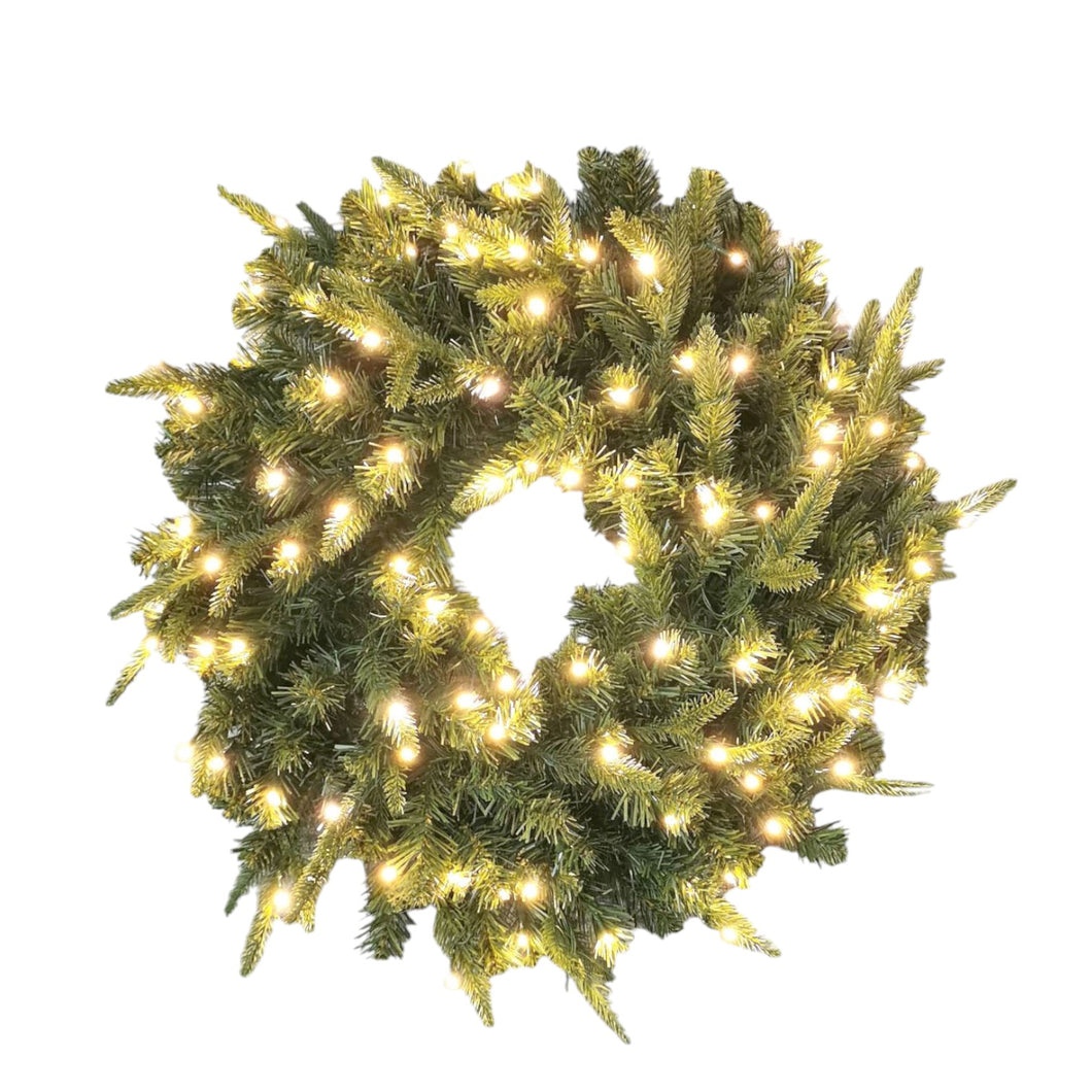 Greenland Fir Led Wreath Light 62cm.