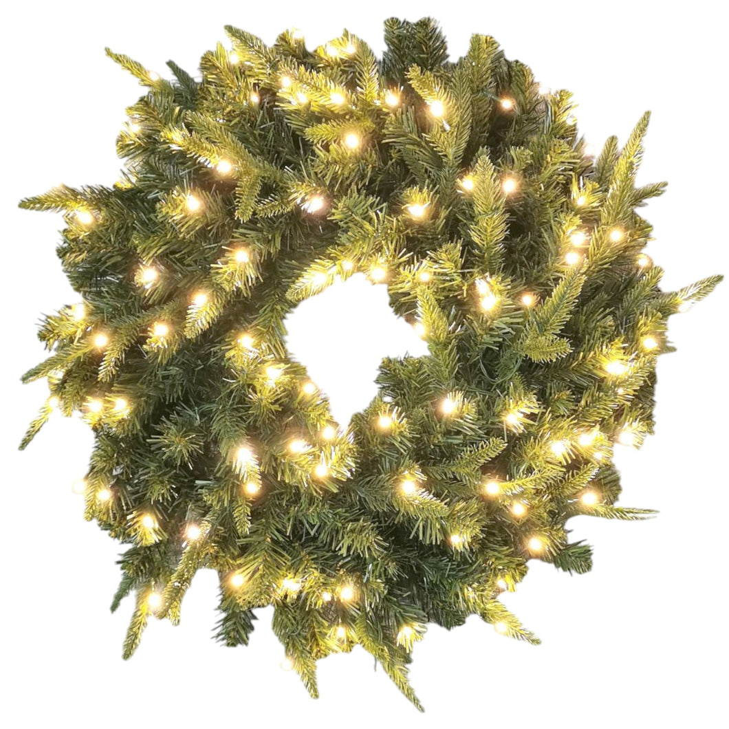 Greenland Fir Led Wreath Light 83cm.