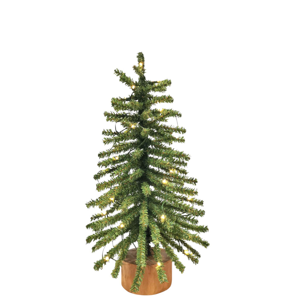 Downswept Pine Wooden Base Tree 57cm.