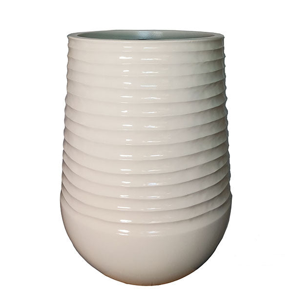 Glazed Lite Tall Round Planter