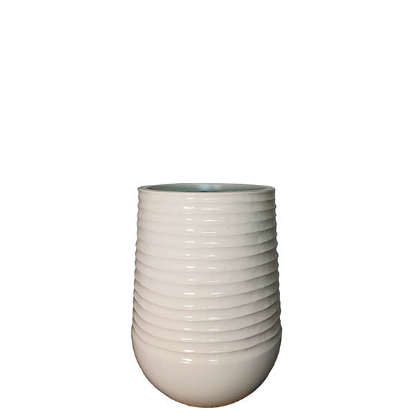 Glazed Lite Tall Round Planter