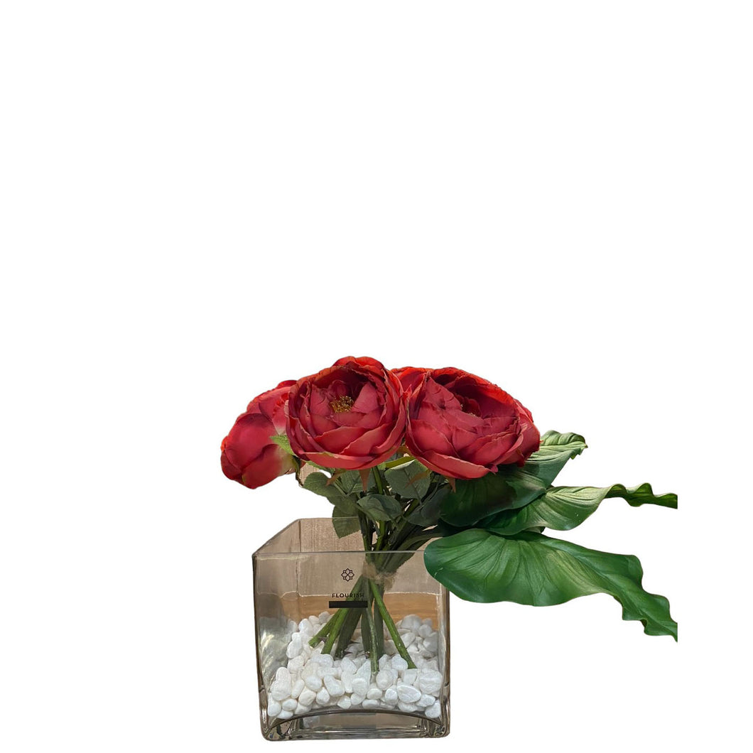 MKFA0191 Cabbage Rose Arrangement