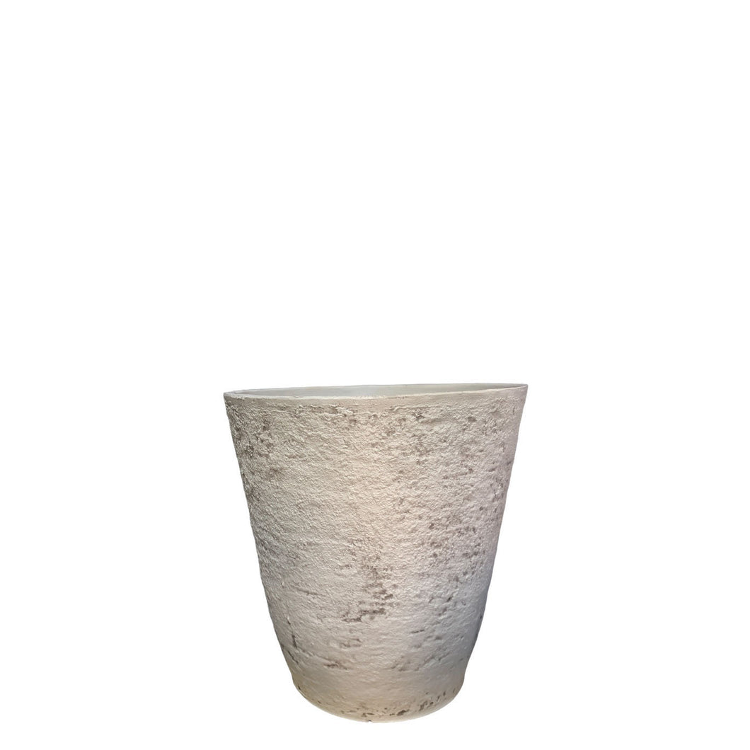 Aged Light Round Planter