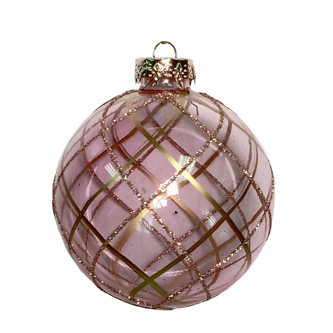 Glass Ball for Hanging (Box of 6) 8cm.