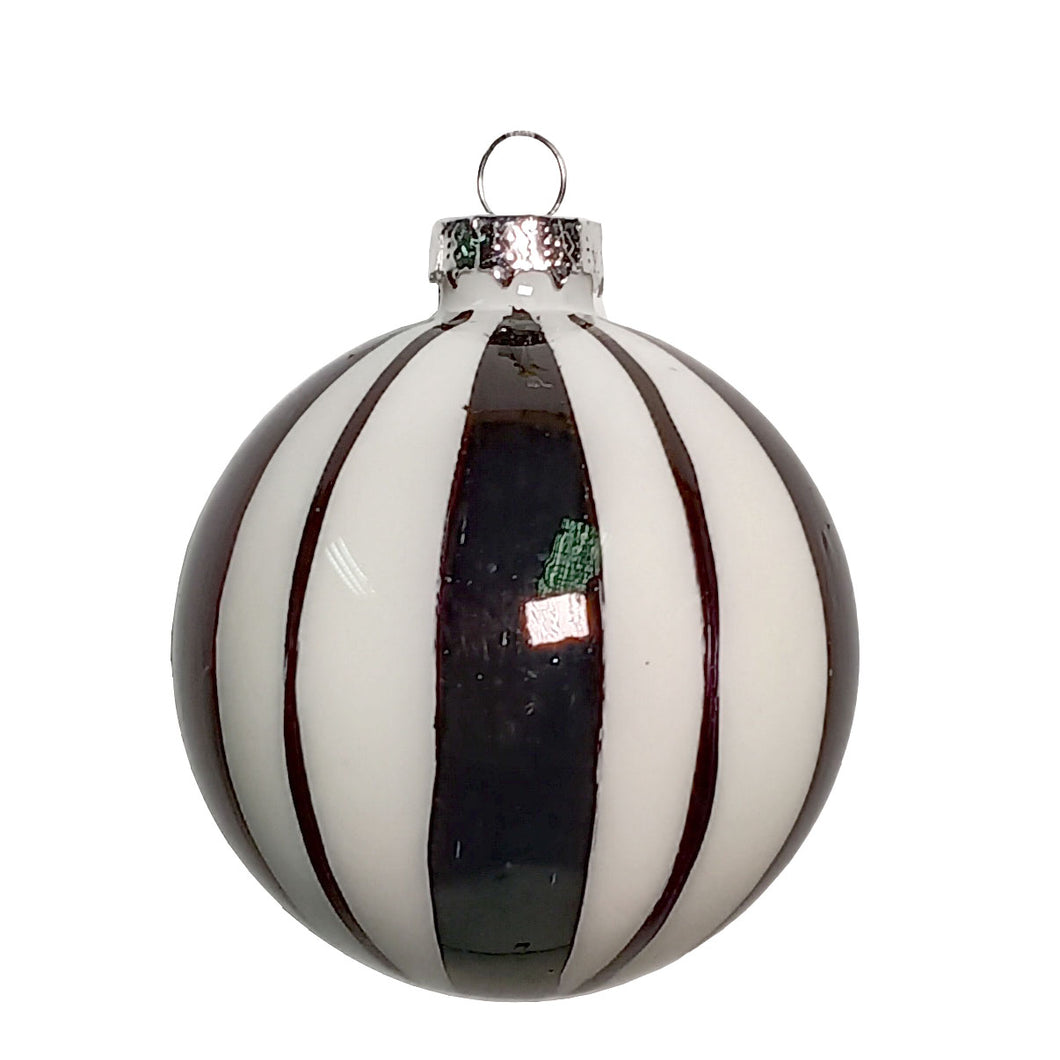 Glass Ball for Hanging (Box of 6) 8cm.