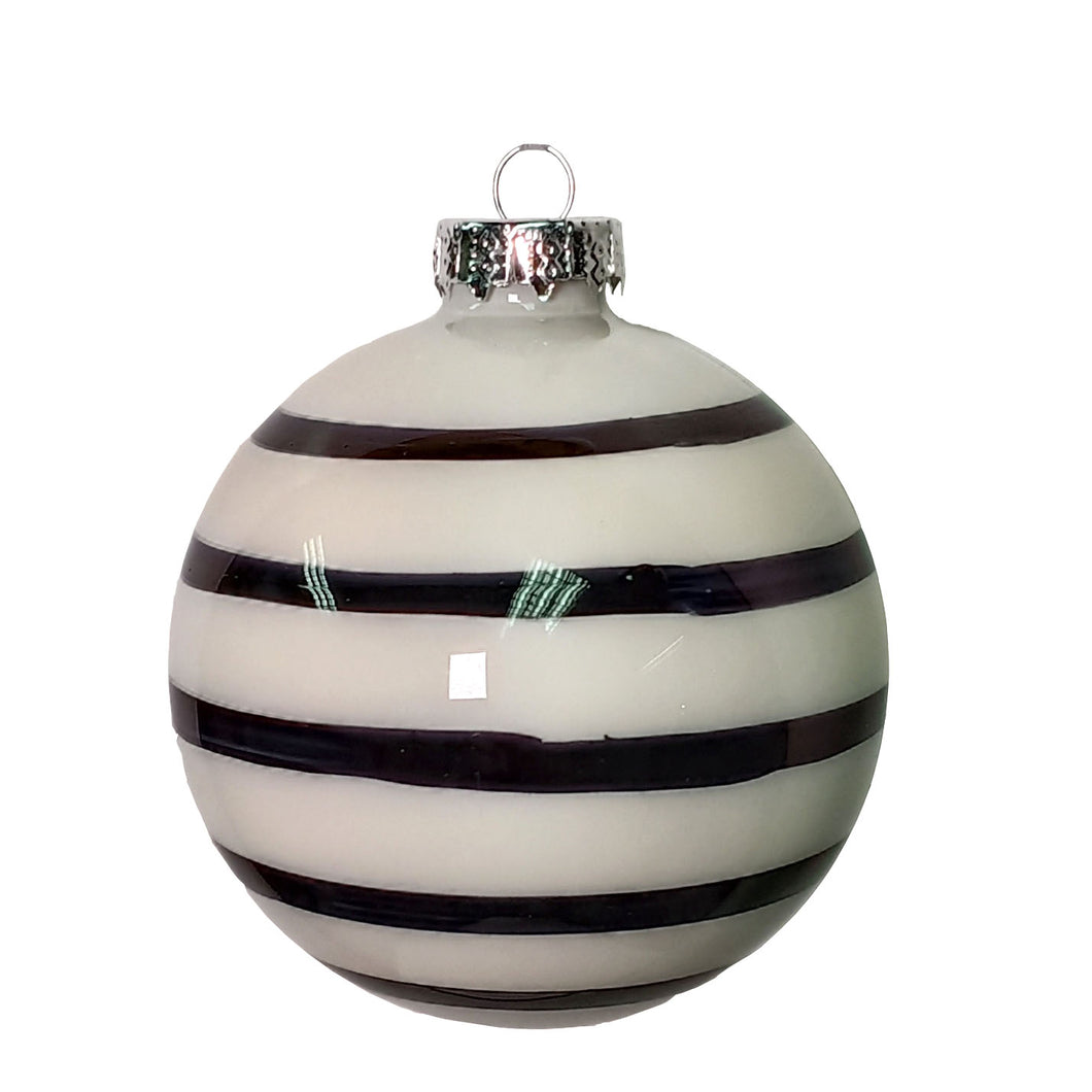 Glass Ball for Hanging (Box of 6) 8cm.